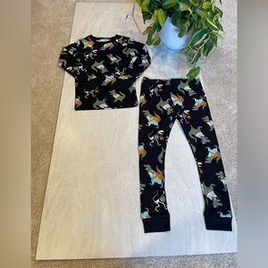 NWOT Carter’s Just One You 4T Toddler Boys Dinosaur Black Pajamas Set